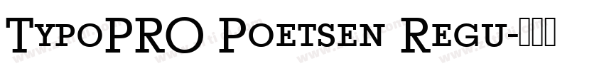TypoPRO Poetsen Regu字体转换